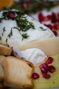 Chèvre with Herb and Garlic Olive Oil